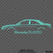 Mercedes Benz CLA250 4Matic Car Silhouette Vinyl Decal - S4S Designs