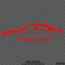 Mercedes Benz CLA250 4Matic Car Silhouette Vinyl Decal - S4S Designs