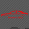 Mercedes Benz CLA250 4Matic Car Silhouette Vinyl Decal - S4S Designs
