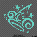 Magical Sorcerer Hat Disney Inspired Vinyl Decal