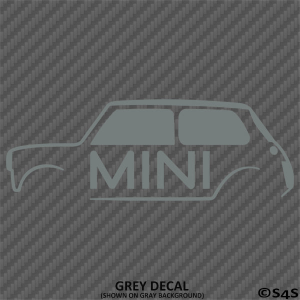 Mini Cooper Car Silhouette Vinyl Decal
