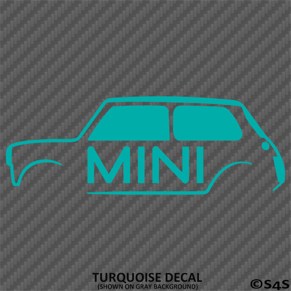 Mini Cooper Car Silhouette Vinyl Decal