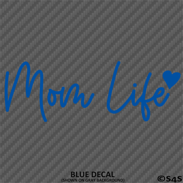 Mom Life Cute Mother Heart Vinyl Decal