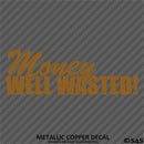 Money Well Wasted Automotive JDM Style Vinyl Decal