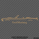 1969 Ford Mustang Convertible Classic Car Silhouette Vinyl Decal - S4S Designs