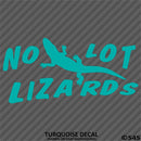No Lot Lizards Trucker Vinyl Decal - S4S Designs