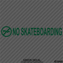 Business Decal: No Skateboarding Vinyl Decal - S4S Designs