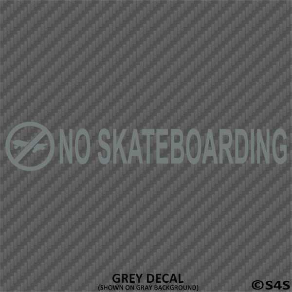 Business Decal: No Skateboarding Vinyl Decal - S4S Designs