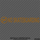 Business Decal: No Skateboarding Vinyl Decal - S4S Designs