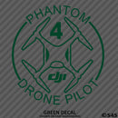 DJI Phantom 4 Drone Pilot Vinyl Decal Version 1 - S4S Designs
