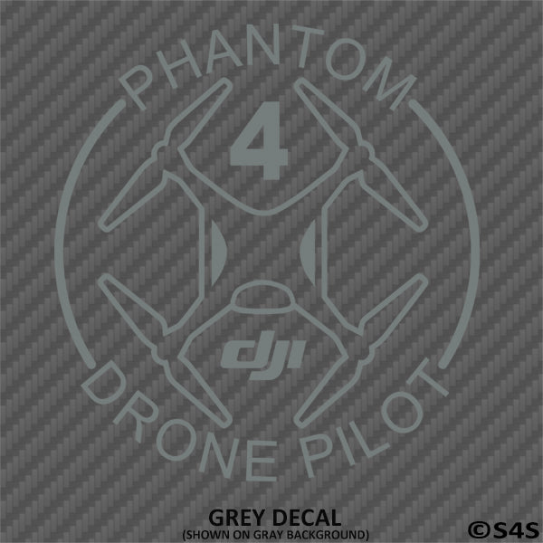 DJI Phantom 4 Drone Pilot Vinyl Decal Version 1 - S4S Designs