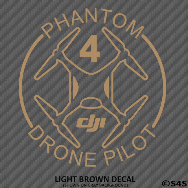 DJI Phantom 4 Drone Pilot Vinyl Decal Version 1 - S4S Designs
