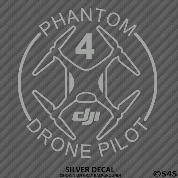 DJI Phantom 4 Drone Pilot Vinyl Decal Version 1 - S4S Designs