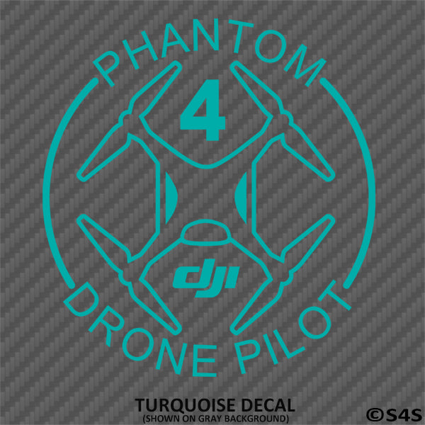 DJI Phantom 4 Drone Pilot Vinyl Decal Version 1 - S4S Designs