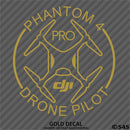 DJI Phantom 4 Pro Drone Pilot Vinyl Decal - S4S Designs