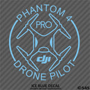 DJI Phantom 4 Pro Drone Pilot Vinyl Decal - S4S Designs
