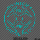 DJI Phantom 4 Pro Drone Pilot Vinyl Decal - S4S Designs