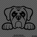 Peeking Boxer Puppy Dog Vinyl Decal - S4S Designs