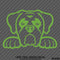 Peeking Boxer Puppy Dog Vinyl Decal - S4S Designs