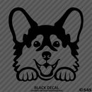 Peeking Corgi Puppy Dog Vinyl Decal - S4S Designs