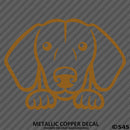Peeking Dachshund Puppy Dog Vinyl Decal - S4S Designs