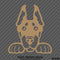Peeking Doberman Pinscher Puppy Dog Vinyl Decal - S4S Designs
