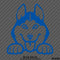Peeking Husky Puppy Dog Vinyl Decal - S4S Designs