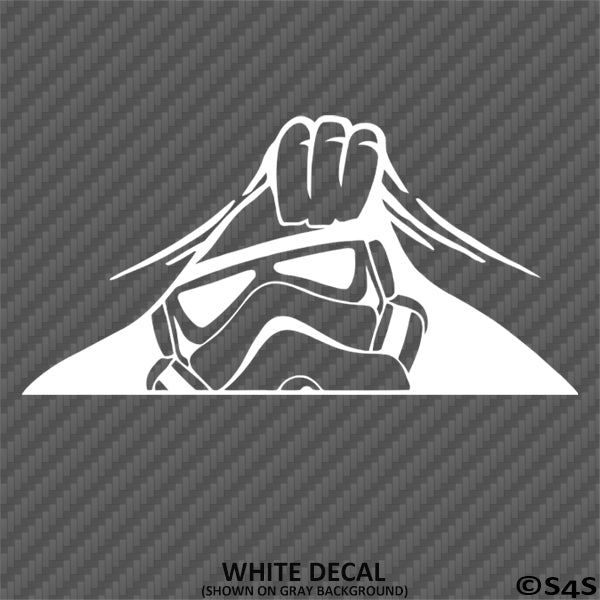 Peeking Stormtrooper Disney Inspired Vinyl Decal
