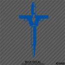 Bullet/Gun Cross 2A Firearms Vinyl Decal - S4S Designs