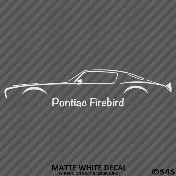 1970 Pontiac Firebird Classic Car Silhouette Vinyl Decal - S4S Designs