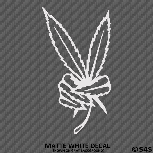 Marijuana Weed Peace Symbol Vinyl Decal - S4S Designs