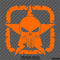 For Jeep: Distressed Boxed Army Star With Punisher Skull Vinyl Decal