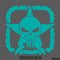 For Jeep: Distressed Boxed Army Star With Punisher Skull Vinyl Decal