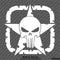 For Jeep: Distressed Boxed Army Star With Punisher Skull Vinyl Decal