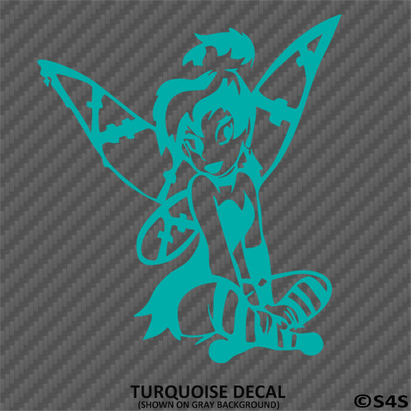 Punk Rock Tinkerbell Disney Inspired Vinyl Decal - S4S Designs