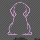 Cute Puppy Dog Backside Silhouette Vinyl Decal - S4S Designs