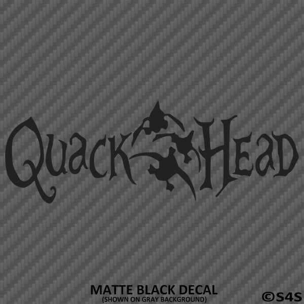 Quack Head Duck Hunting Vinyl Decal Version 2 - S4S Designs
