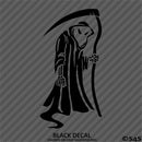 Grim Reaper Standing Silhouette Vinyl Decal