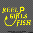 Reel Girls Fish Hook Vinyl Decal - S4S Designs