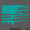 American Flag: Rifles 2A 2nd Amendment Vinyl Decal - S4S Designs