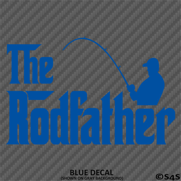The Rodfather Funny Fishing Vinyl Decal