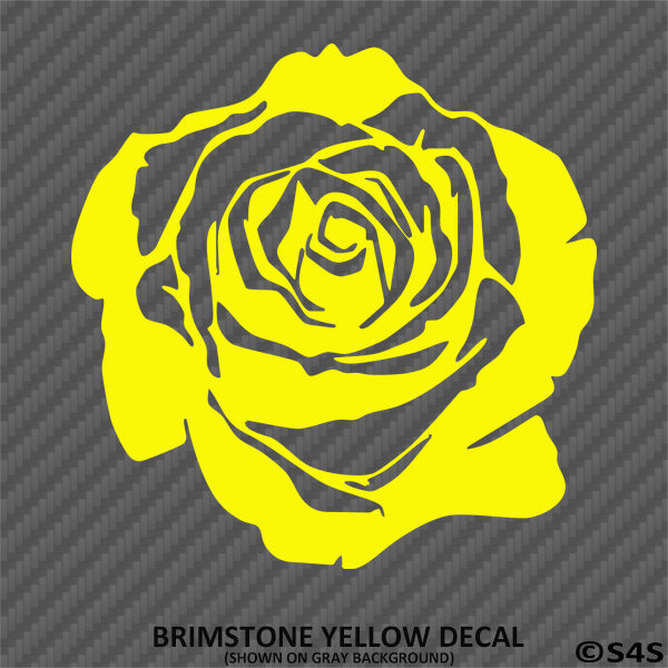 Rose Blossom Floral Vinyl Decal - S4S Designs