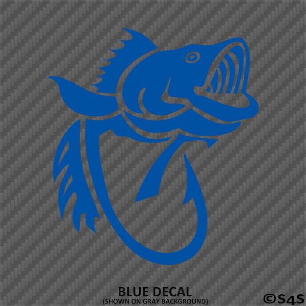 "Fish Hooked" Fishing Vinyl Decal - S4S Designs