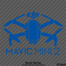DJI Mavic Mini 2 Drone Silhouette Vinyl Decal - S4S Designs
