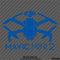 DJI Mavic Mini 2 Drone Silhouette Vinyl Decal - S4S Designs