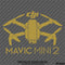 DJI Mavic Mini 2 Drone Silhouette Vinyl Decal - S4S Designs