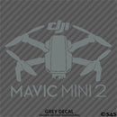 DJI Mavic Mini 2 Drone Silhouette Vinyl Decal - S4S Designs