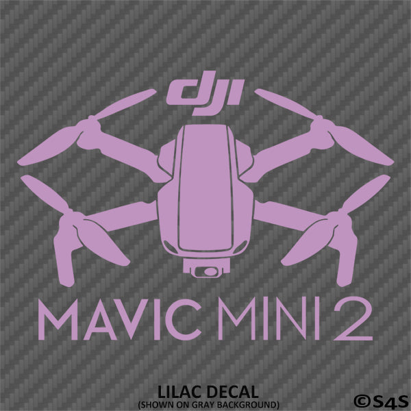 DJI Mavic Mini 2 Drone Silhouette Vinyl Decal - S4S Designs