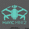 DJI Mavic Mini 2 Drone Silhouette Vinyl Decal - S4S Designs