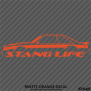 Stang Life Fox Body Mustang Silhouette Vinyl Decal